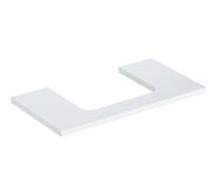 Geberit One plan de lavabo 505283001 90 x 3 x 47 cm, blanc / laqué brillant, découpe au milieu