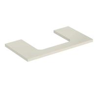 Geberit One plan de lavabo 505283004 90 x 3 x 47 cm, gris sable/laqué brillant, découpe au milieu