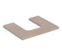 Geberit Plan de lavabo ONE 60x3x47 cm découpe au centre Chêne mélamine 505271005