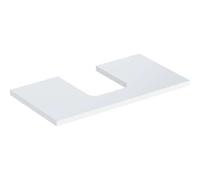 Geberit One plan vasque 505272001 75 x 3 x 47 cm, blanc / laqué brillant, découpe au milieu