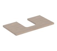 Geberit – Plaque de lavabo ONE 505273005 – 90×3×47 cm, découpe au centre, chêne/mélamine