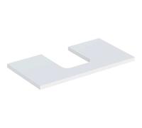 Geberit One plan de lavabo 505273002 90 x 3 x 47 cm, blanc / laqué mat, découpe au milieu