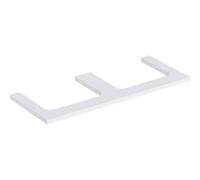 Geberit One plan de lavabo 505345002 120 x 3 x 47 cm, blanc / laqué mat, double découpe