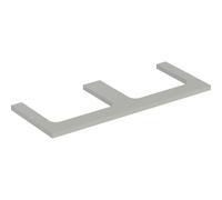 Geberit Plaque de lavabo ONE – double découpe, 120×3×47 cm, greige laqué mat