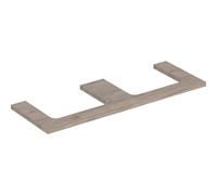 Geberit Plaque de lavabo ONE 505.286.00.6 135x3x47 cm - découpe double - noyer hickory/mélamine