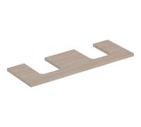 Geberit One plan vasque 505276005 135 x 3 x 47 cm, structure en bois de chêne/mélamine, double découpe