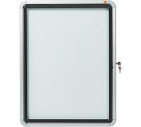 Plaque de liège Nobo Blanc Aluminium