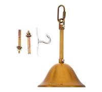 Plaque de Montage au Plafond Dorée pour Lustre Suspendu, Kit Métal | Forme Cloche Polie, Vis Assorties et Accessoires Inclus, Fixation Stable pour Boîte Électrique et Installation Domestique