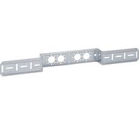 Geberit plaque de montage 601732001 décalé, simple, galvanisé, pour raccordements à deux raccords 73 / 153mm