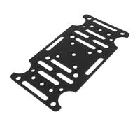 Plaque de Montage Renforcée pour Boîte aux Lettres sur Poteau 4x4 | Acier Noir Robuste, Trous Prépercés Réglables, Support Stable le Vent, Adapté aux Installations Extérieures
