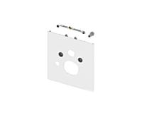 Plaque de montage WC TECElux 9650104 Verre TECElux blanc , pour WC lavant Aquaclen Sela