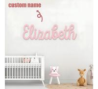 Plaque de nom en bois personnalisée, lettres en bois 3D, décoration murale, toile de fond bohème personnalisée pour chambre de bébé, chambre d'enfant, mariage Largeur 90 cm/36 pouces - Just For U,Larg