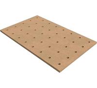 Plaque de perçage MFT en MDF de 19 mm – Plan de travail pour établi avec un motif de perçage de 100 mm – Plaque de fixation CNC de 20 mm pour table multifonction et atelier (grille de base, 80 x 50)