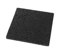 Plaque de Pierre Volcanique Noire pour Barbecue Coréen, Cuisson homogène | Pierre Volcanique, Surface Antiadhésive Lisse, Cuisson à Faible Huile, pour Camping Extérieur et Four à Pizza