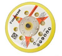 Plaque de polissage de 12,7 cm avec extraction de poussière à 8 trous pour ponceuse à air, disque d'interface de tampon de support de 125 mm, pour semi-flexible pour bord, filetage 5/16 UNF, 10 000 tr