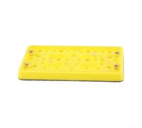 Plaque de ponçage rectangulaire 3 x 5 pour ponceuse orbitale pneumatique, tapis de polissage en mousse PU 80 x 133 mm avec vis de rechange, disque de support industriel pour profilé pour la finition