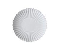 Plaque de porcelaine blanche, Assiettes à dessert en céramique for fruits, collations, pain, dîner, 20-26 cm(20cm)