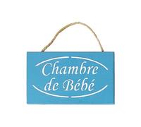 Plaque de porte Chambre de Bébé - Bleu Azur