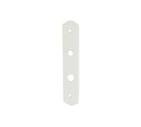 Plaque de porte - DT 150141 - Porcelaine blanche - 255x50 mm - Entraxe 195 mm