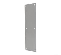Plaque de porte en acier inoxydable argenté, 300 x 80 mm, poignée exposée pour inspection et portes coulissantes en bois, installation facile (sans poignée)