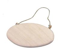 Plaque de porte ovale - Graine créative - 14,5 cm - Bois - Multicolore - Artisanal