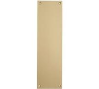 Plaque de poussée aluminium champagne 250x70x2mm - Aveugle - HERACLES - I-2311041