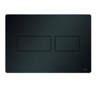 Plaque de poussée TECE WC TECEsolid, en acier inoxydable, pour la technologie à double chasse d'eau, 9240416, Couleur: Noir Mat