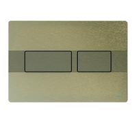 Plaque de poussée TECE WC TECEsolid, en acier inoxydable, pour la technologie à double chasse d'eau, 9240437, Couleur: Nickel brossé avec structure linéaire