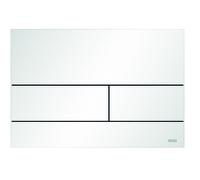 Plaque de poussée TECE WC TECEsquare II métal pour la technologie à double chasse d'eau, 9240834, Couleur: blanc mat