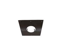 Plaque de propreté - JONCOUX - 400x400MM - Noire - Conduit de 125MM - Finition impeccable