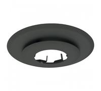 Plaque de propreté ronde noir mat - diamètre 150/153 mm TEN