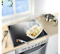 Plaque de protection cuisson - WENKO - 3 en 1 - Verre trempé - 50x56 cm - Transparent