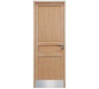 Plaque de protection de porte en acier inox poli 8/10 - 200x730 mm DUVAL