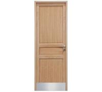Plaque de protection de porte en acier inox poli 8/10 - 200x830 mm DUVAL