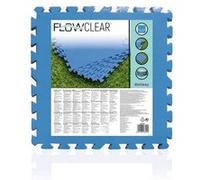 Lot de 9 tapis de sol pour piscine ou spa Bestway 50 x 50 cm - Bleu