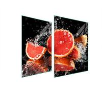 Plaque De Protection Des Vitres Pour Herd 70X52 Grapefruit