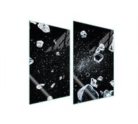 PLAQUE DE PROTECTION EN VERRE POUR CUISINE 2x35x52 ICE