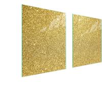 Plaque de protection en verre pour cuisinière 85x52 GOLD