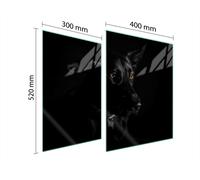 Plaque De Protection En Verre Pour Herd 70X52 Chien