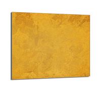 DarHaus Plaque de recouvrement, 60 x 52 cm, en verre, pour cuisinières électrique, à induction, convient comme décoration, protection anti-éclaboussures ou planche à découper, Ardoise Jaune