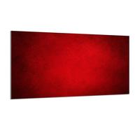 Plaque de protection en verre pour poêle 90x52 rouge