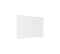 Plaque de Protection en Verre Trempé Multifonction - 2 pièces 52x30cm Blanc PREMIUM SUPERWHITE, Planche à Découper, Plateau en