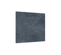 Plaque de Protection en Verre Trempé Universel et Multifonction 60x52cm avec Motif Marbre Gris Anthracitere