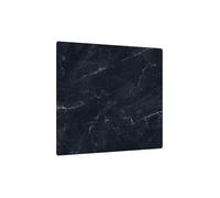 Plaque de Protection en Verre Trempé Universel et Multifonction 60x52cm avec Motif Marbre Noir