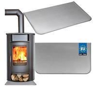 KOTARBAU® Plaque de Sol pour Poêle de Cheminée 40 x 60 cm en Acier Galvanisé - Protection pour Foyers, Poêles à Cheminée et Fours