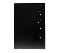 Plaque de protection murale déco étoiles acier isolant Delvar l.81 x H.100 cm Edilinox