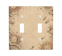 Plaque de protection pour interrupteur à bascule en plastique beige de taille standard pour nouvel appartement, maison, chambre à coucher, bureau