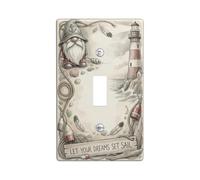 Plaque de protection pour interrupteur à bascule simple en plastique beige de taille standard pour maison, salon, chambre à coucher, salle de bain (simple)
