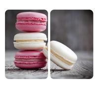 Plaque de protection - WENKO - Macaron - Verre trempé - Lot de 2 - 30x52 cm - Multicolore