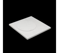 Plaque de quartz opaque résistante aux hautes températures - Coussin d'isolation thermique en céramique durable for fours et fours à haute température(Circle 155 * 10mm)